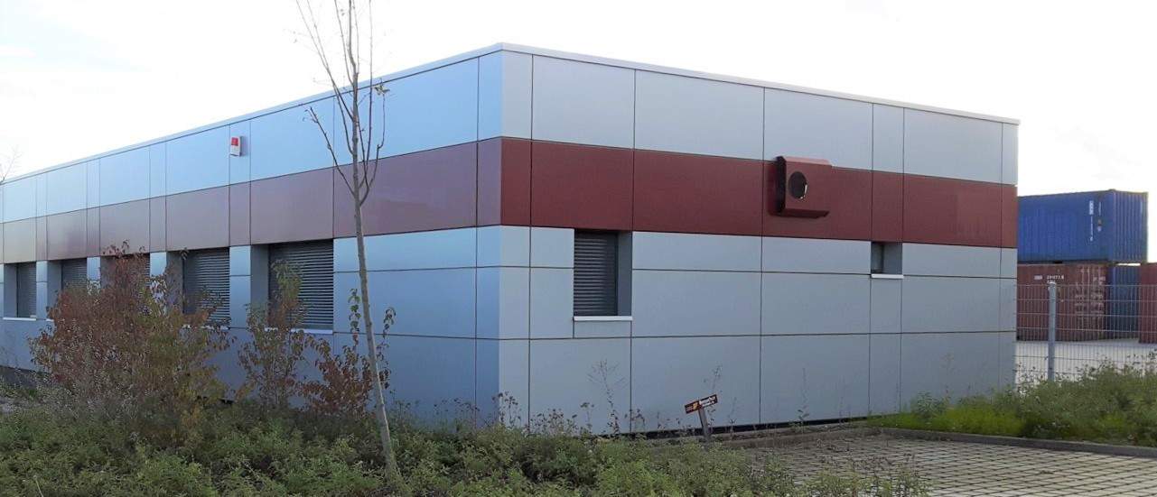 ABS intec - Technikcontainer Modulbau Alufassade Containerbauweise - Planung & Engineering