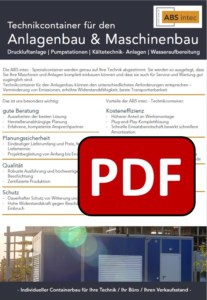 ABS intec - Technikcontainer Aggregatcontainer PDF Download 207x300 - Umweltcontainer