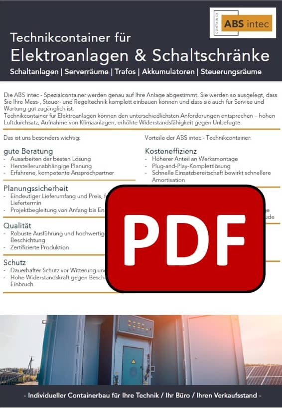 ABS intec - Technikcontainer Elektrocontainer PDF Download - Downloads