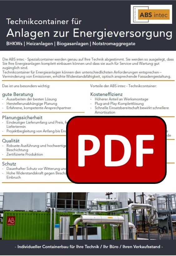 ABS intec - Technikcontainer Energiecontainer PDF Download - Downloads