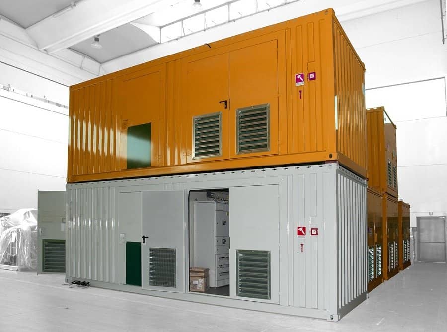 ABS intec - Technikcontainer Aggregatcontainer Wettergitter Doppeltüren Anlagencontainer - Energiecontainer