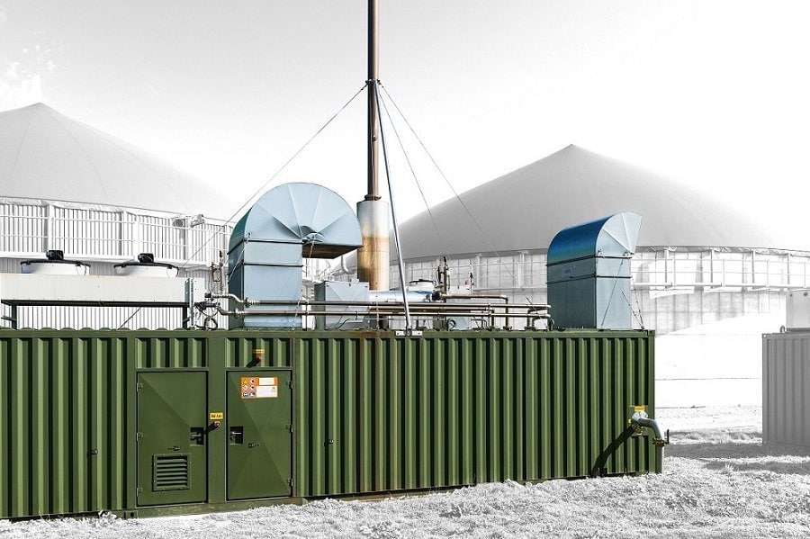 ABS intec - Technikcontainer Energiecontainer Biogas BHKW Container 40ft - KWK- Container - KWKK-Container