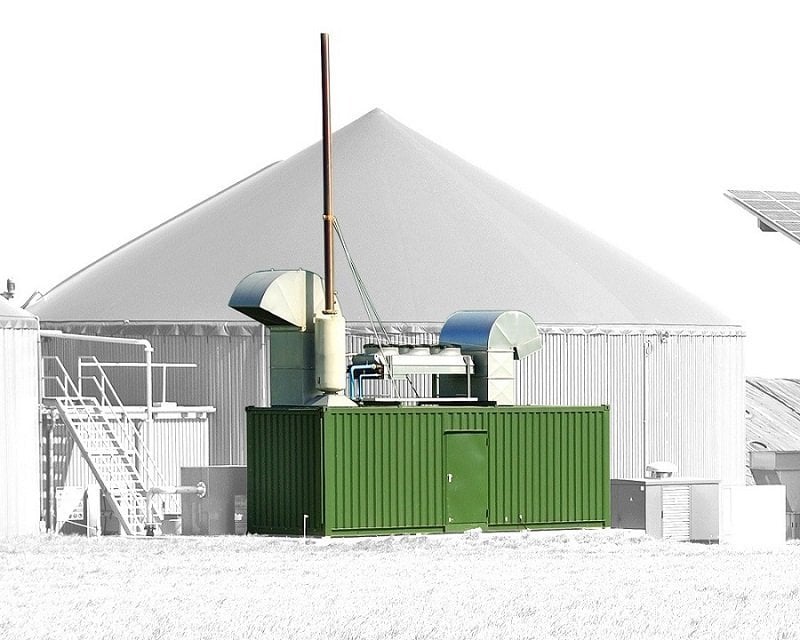 ABS intec - Technikcontainer Technikcontainer Biogas BHKW Ablufthaube - BHKW-Container