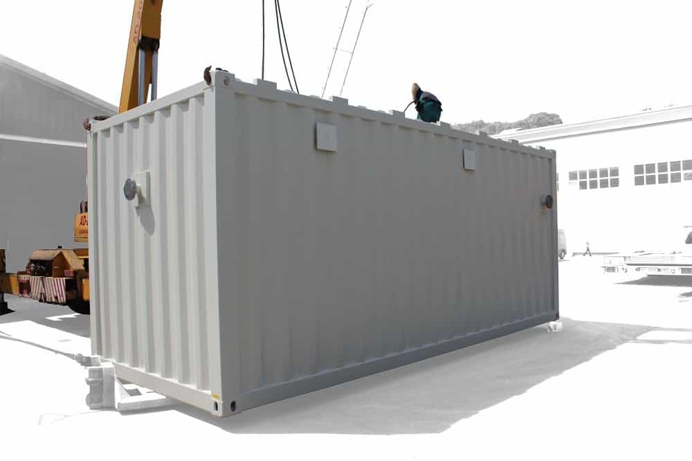 ABS intec - Technikcontainer Technikcontainer Flanschanschluss Verladung - Umweltcontainer