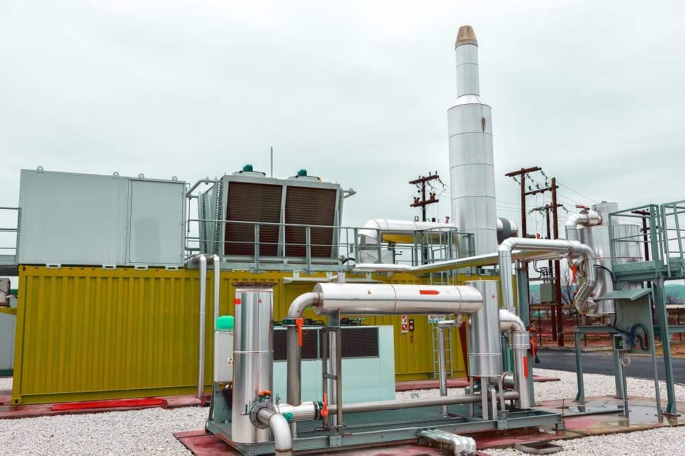 ABS intec - Technikcontainer Versorgungstechnik Container Kuehlturm Schornstein - Aggregatcontainer