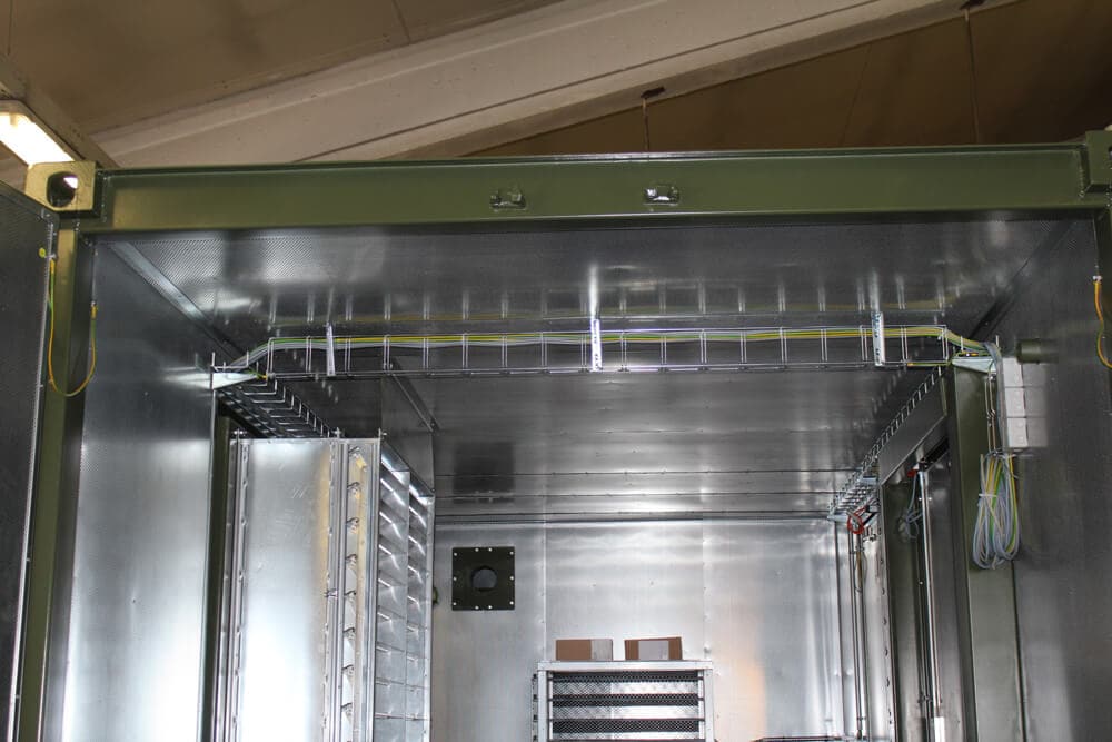 ABS intec - Technikcontainer Elektrocontainer Trafo Schalldaemmung Kabelpritsche Lueftungsjalousie - Batteriecontainer