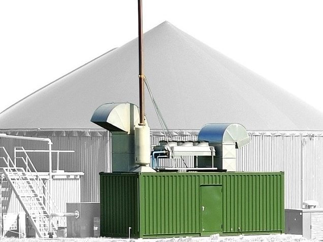 ABS intec - Technikcontainer Technikcontainer Biogas BHKW Ablufthaube Kuehler - Technikcontainer & Modulbau