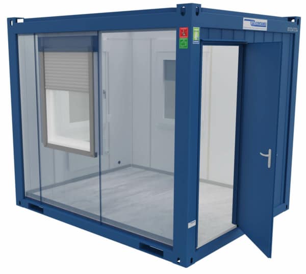 ABS intec - Technikcontainer 10ft Buerocontainer Containex 3D Schnitt 600x537 - Bürocontainer