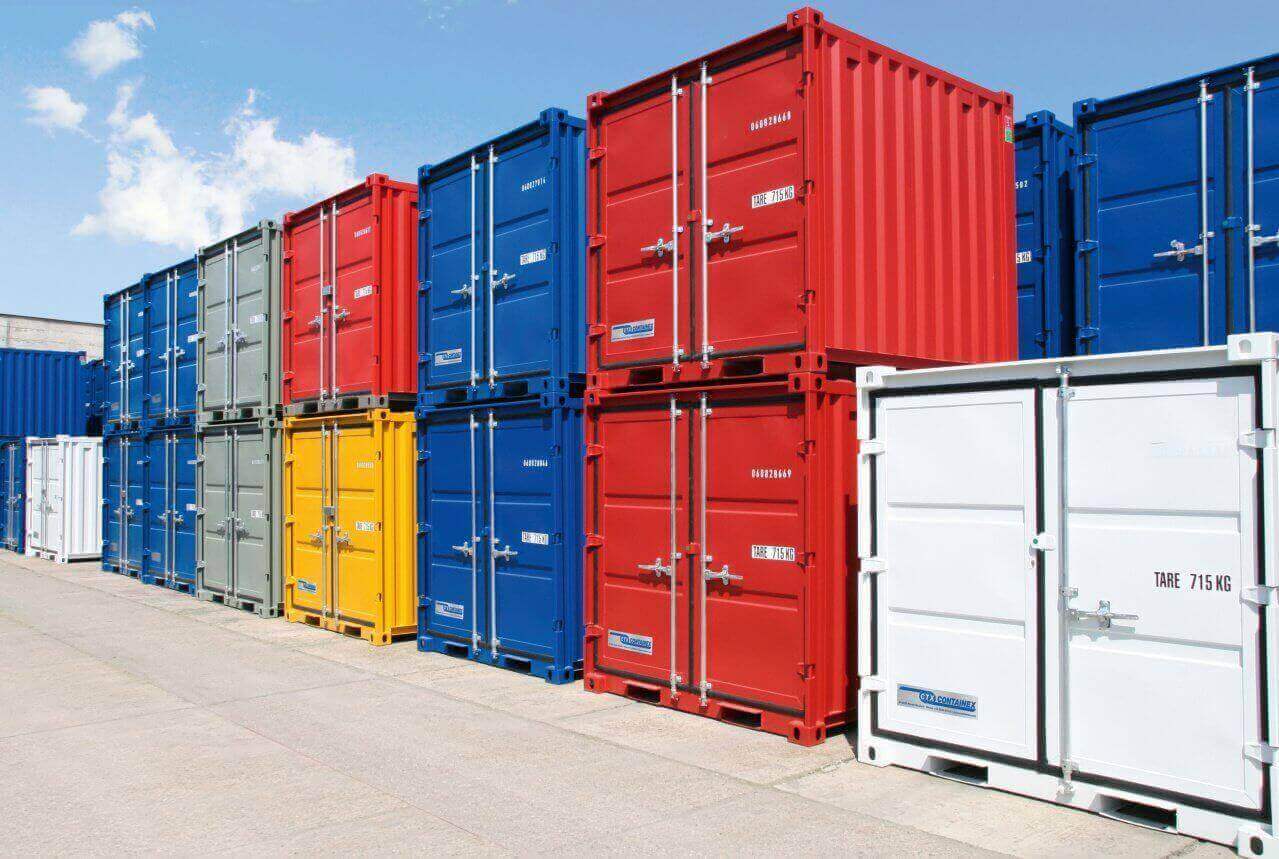 ABS intec - Technikcontainer Lagercontainer 10ft unterschiedliche Farben Storage Lager - Lagercontainer